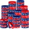96 Pcs USA Silicone Bracelets American Flag Patriotic Wristband Red White and Blue Bracelets 4th of July Independence Day Rubber Wristbands Party Favors Gifts Supplies for Memorial Day